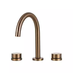 Torneira Para Banheiro Misturador Duplo Comando Choró Pingoo - Dourado Rose