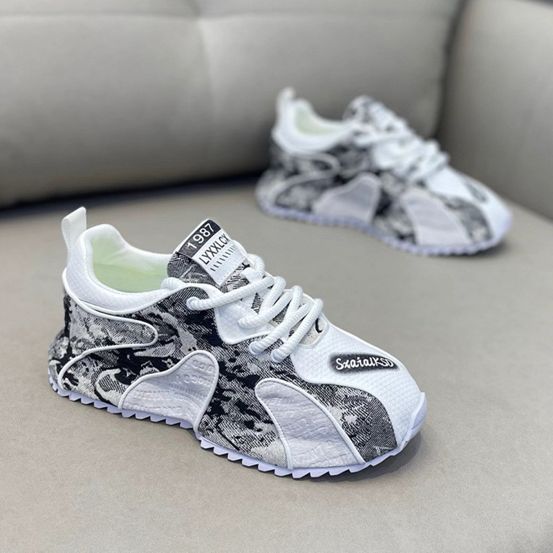 Sapatos esportivos de estilo fino estilo masculino de alto valor, resistente ao desgaste, sapatos casuais da moda, viaja