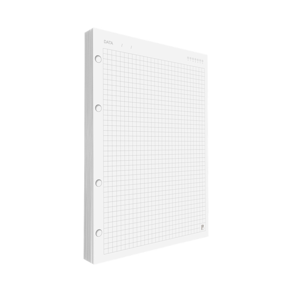 Refil Fichário Quadriculado 5x5 Universitário 200 folhas em Oferta na Shopee