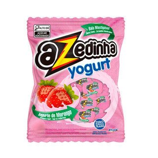 Bala Mastigável Azedinha Morango Iogurte 500g em Oferta na Shopee