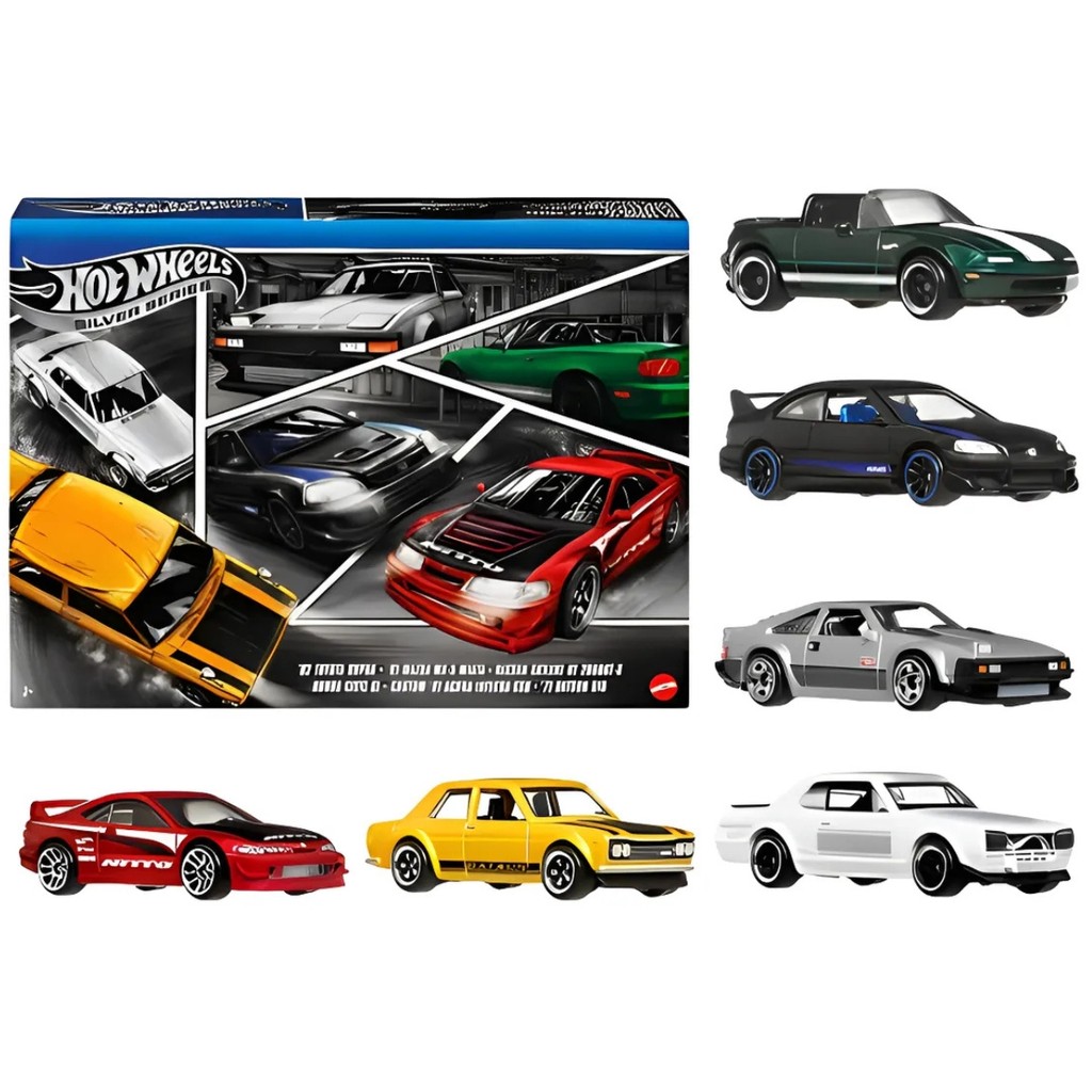 Hot Wheels Collector Veículo Miniatura de Brinquedo Pacote Carros Japoneses - Mattel em Oferta na Shopee