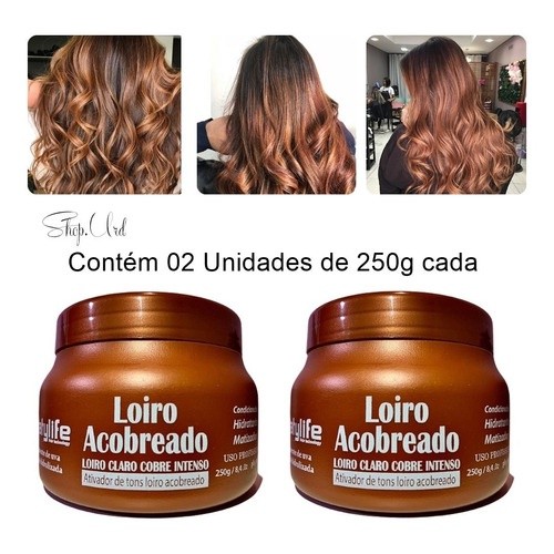 Máscara Hid. Matizadora Loiro Acobreado Mairibel 250g 2 und