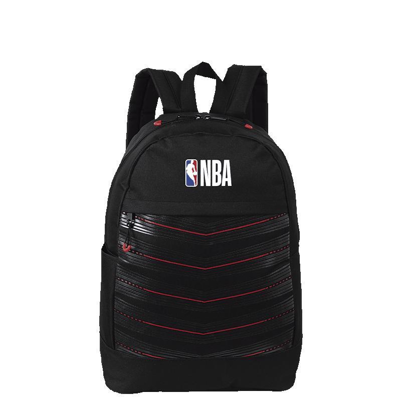 Mochila Grande NBA Basics - Preto e Vermelho em Oferta na Shopee