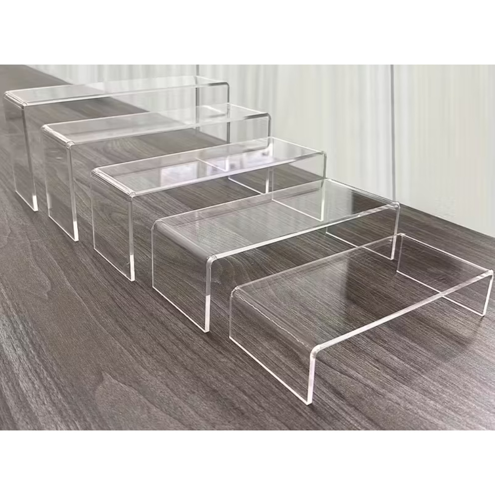 Conjunto 5 Suportes de Exibição em Acrílico Transparente Tipo U para Figuras, Perfumes, Joias, Doces e Cupcake em Oferta na Shopee