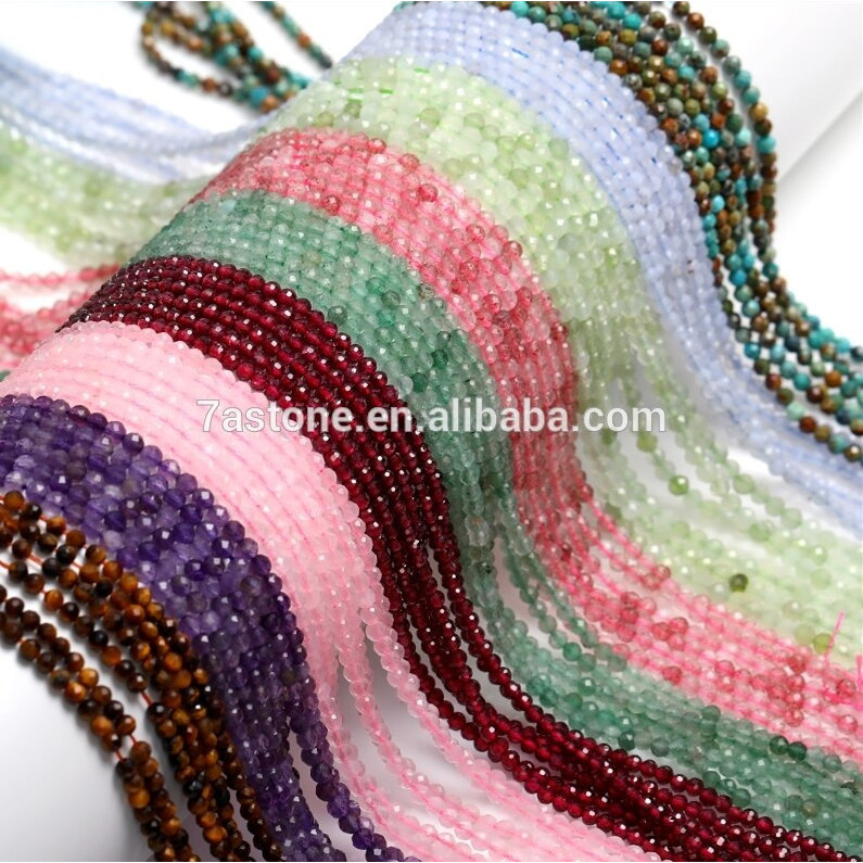 Tochispa4mm Facetada Pedra Natural Ágata Rosa Opala Esmeralda Aquamarine Prehnite Apatite Espinafre Preto Ametista Garne