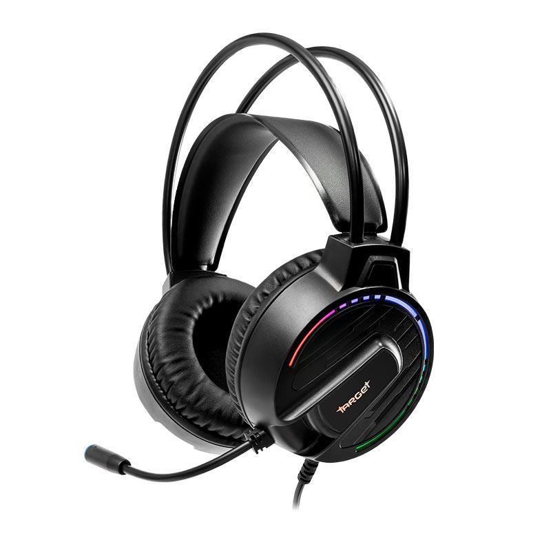 Headset Gamer TGT B33, Rainbow, Drivers 50mm, Preto, TGT-B33-RBW01