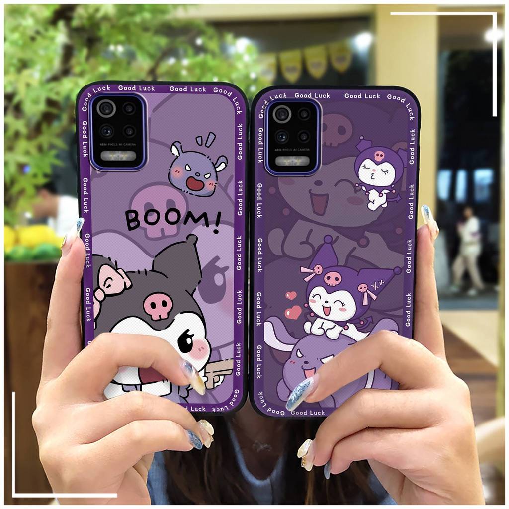 Capa Macia Graffiti Phone Case Para LG K52/Q52/K62 + Protetor De Telefone Envoltório Completo Durável Design De Moda Des