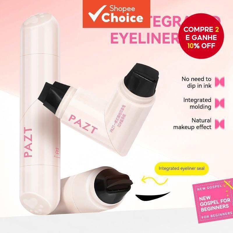  PAZT Delineador All-in-One: Secagem rápida, à prova de borrões, à prova d'água, Ideal para iniciantes