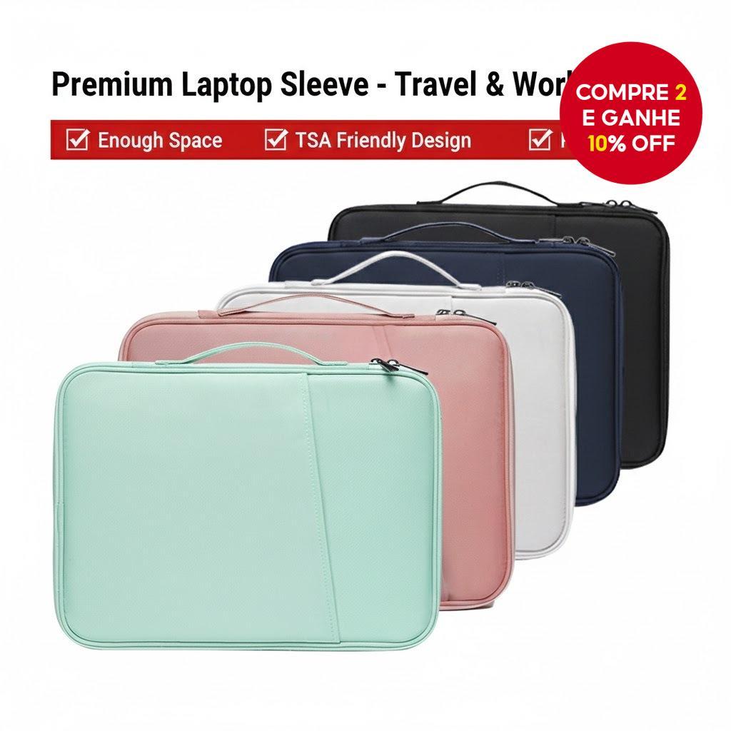 Imagem Tablet À Prova D'água Bolsa Multi Camada Acolchoada De Choque Caso Armazenamento Para iPad Viagens 11/13 Polegadas