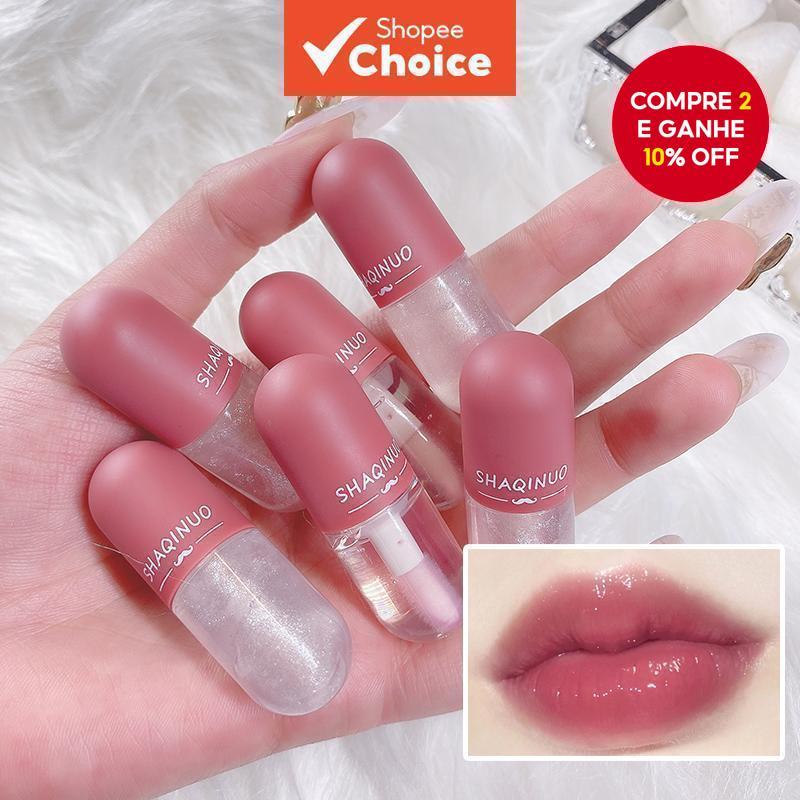 Transparente Mudando Brilho Labial Mini Cápsula Hidratante Batom Brilhante À Prova D'água Estudante De Gota em Oferta na Shopee