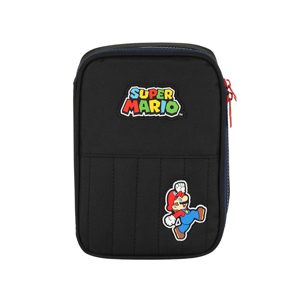 Estojo Super Mario Bros Box 100 Pens Escolar 36 Elásticos em Oferta na Shopee