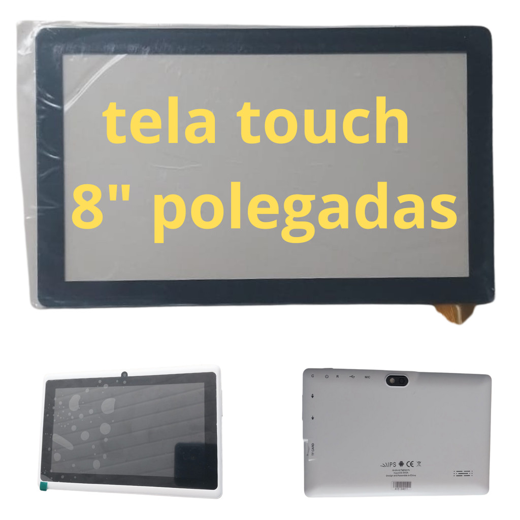 Tela Touch Tablet Easytech Sonic Astronauta Lababu E18 de 7" e 8"