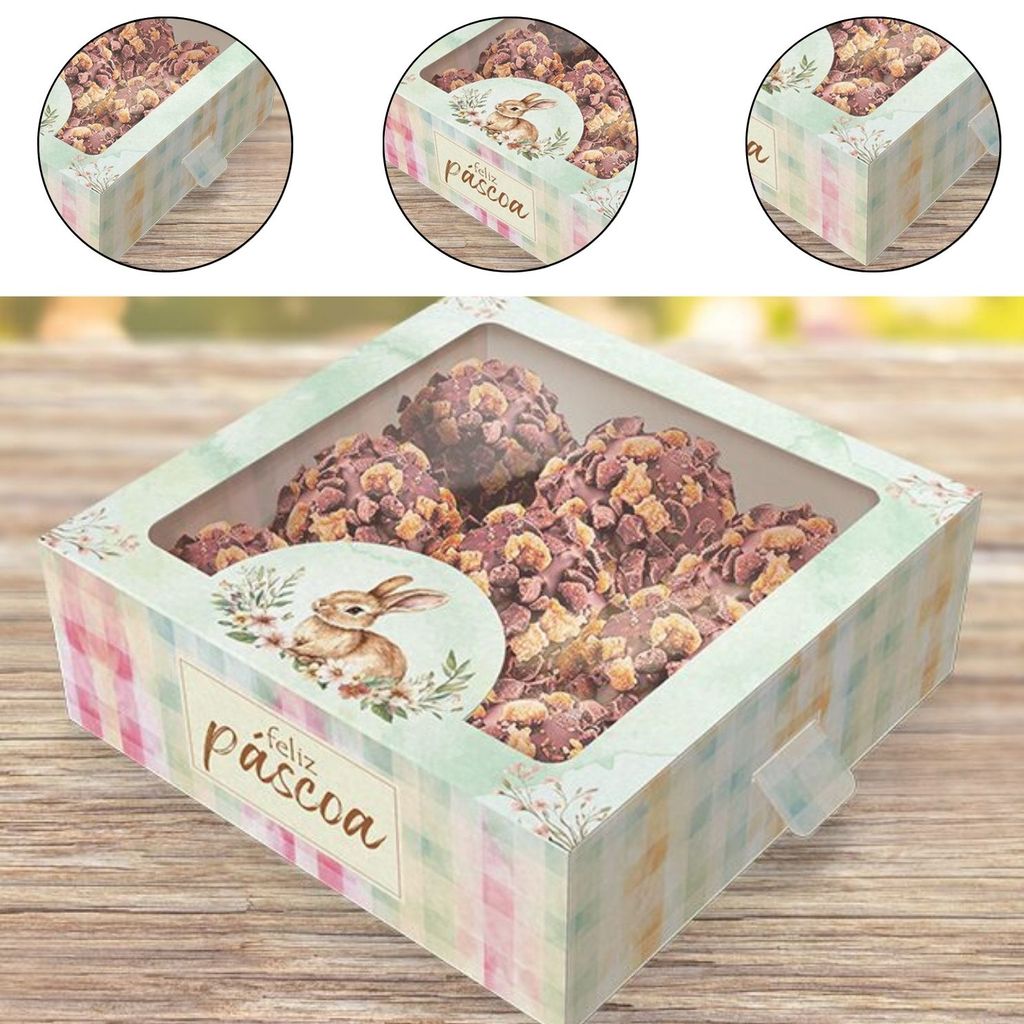 10 CAIXA P/ 9 DOCES PÁSCOA C/ VISOR GAVETA - PASCOA ENCANTOS 5843 ( IDEIA PÁSCOA 2026 ) em Oferta na Shopee