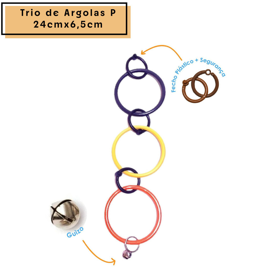 Argola Balanço Brinquedoo Periquitos,canarios, Goulds  E Aves Diversas em Oferta na Shopee