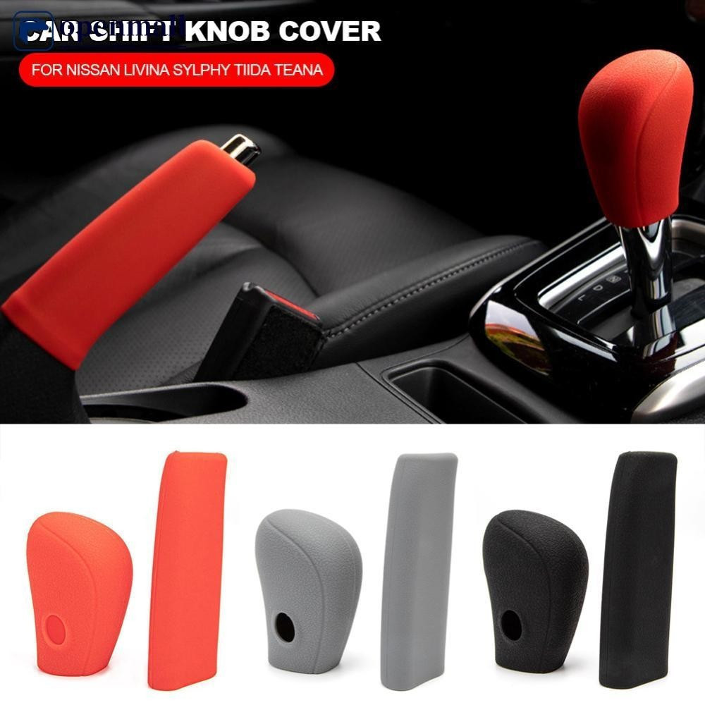 openmall Capa De Silicone Para Carro Colarinhos De Mudança De Marcha Alavanca Acessórios Nissan LIVINA SYLPHY TIIDA TEAN