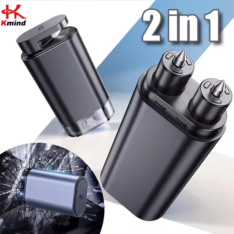 Disjuntor De Janela De Vidro De Carro Em Liga E Martelo De Segurança , Cortador De Cinto Ferramenta De Resgate De Fuga