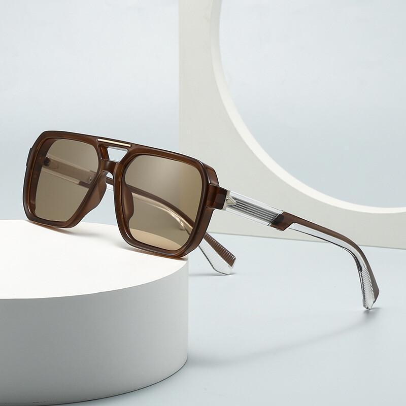 Óculos de Sol Vintage para Homens, Óculos de Sol para Férias, Óculos de Sol com Proteção Solar, Óculos Steampunk-&&*