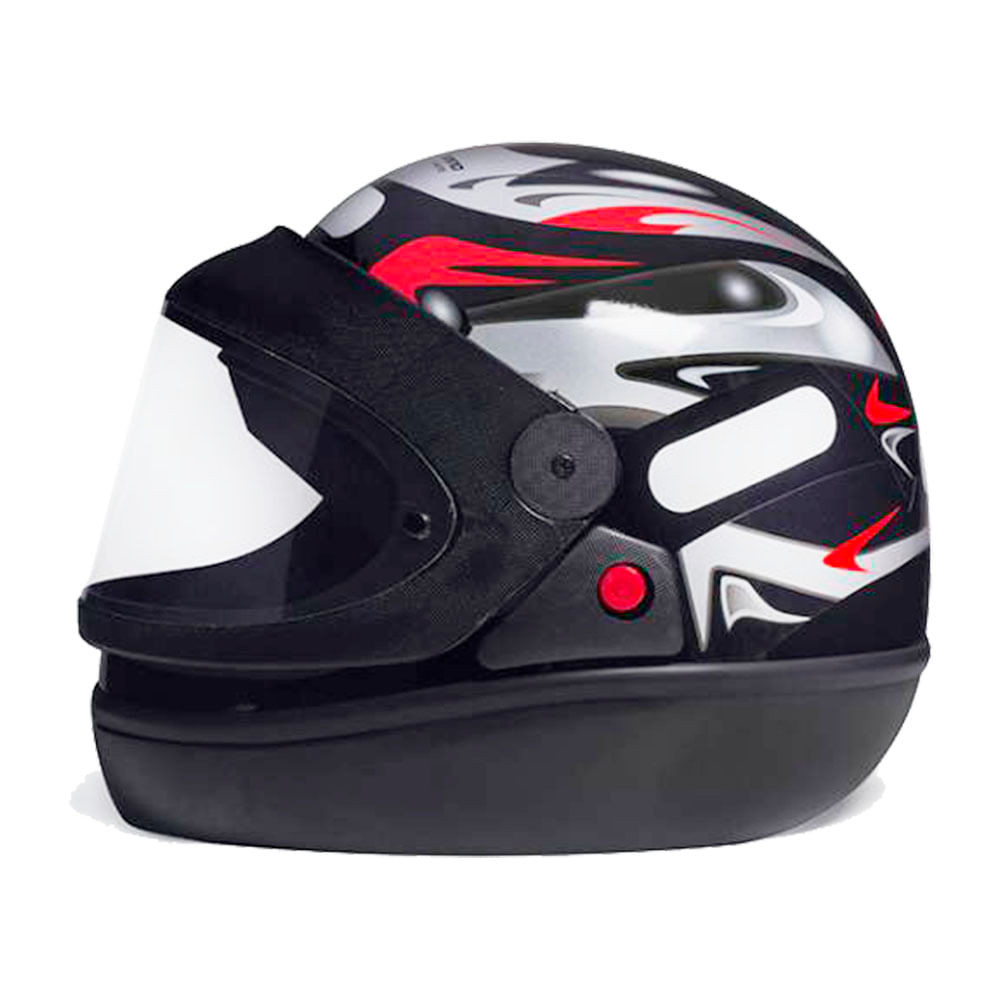 Capacete San Marino 60 Preto Brilho Grafic Taurus