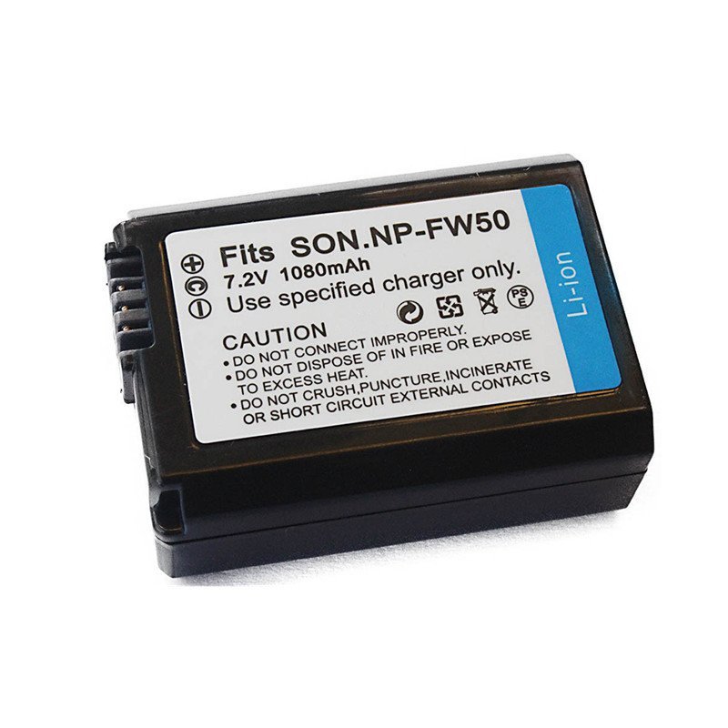 Venda direta do fabricante, compatível com bateria Sony NP-FW50, bateria FW50, bateria para câmera DSLR, bateria A7a7r.