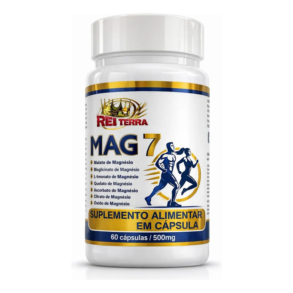 Mag7 Rei Terra Premium - Blend De 7 Magnésios 60 Cápsulas — imagem 2 de 2
