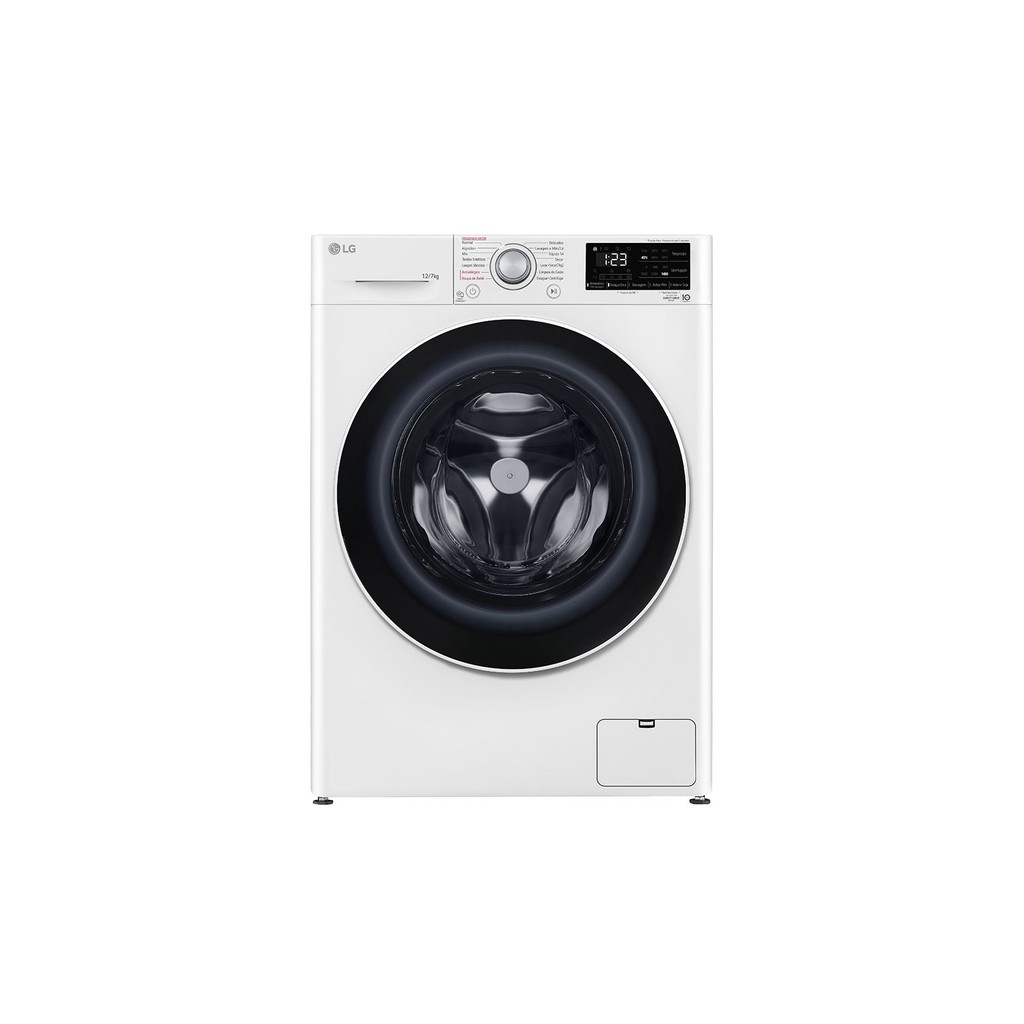 Lava e Seca LG VC5 12kg Branca com Inteligência Artificial AIDD™ (CV3012WC5) - 127v