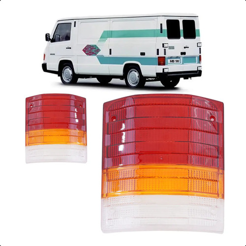 Lente Lanterna Traseira Mb180 1993 1994 A 1996 Tricolor C/ré