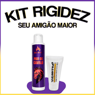 Kit Rigidez Gel Pau de Cavalo + Volumetrão Excitante Retardante e Dilatador em Oferta na Shopee