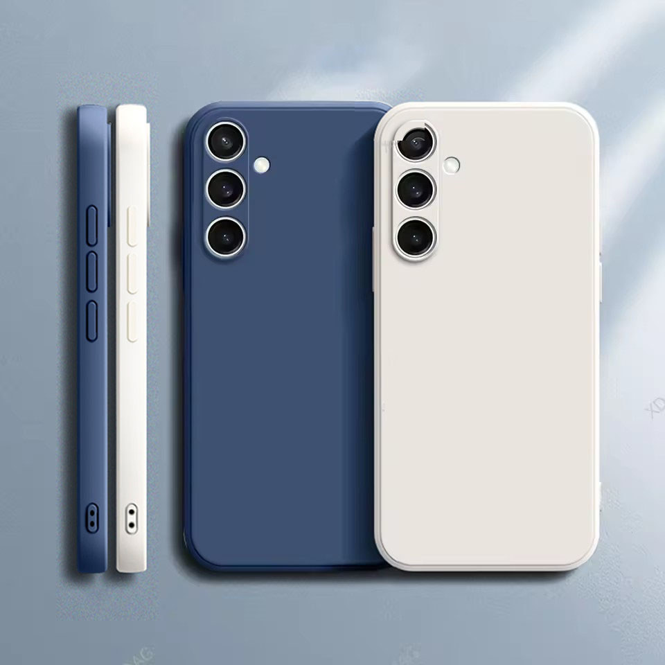 Luxo Original Caso De Telefone Para Samsung Galaxy A14 A24 A34 A54 A15 A25 A35 A55 Quadrado Fosco Silicone Câmera Proteç