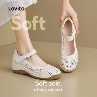 Lovito Elegantes Mary Janes Respiráveis para Mulheres LFAS7024 em Oferta na Shopee