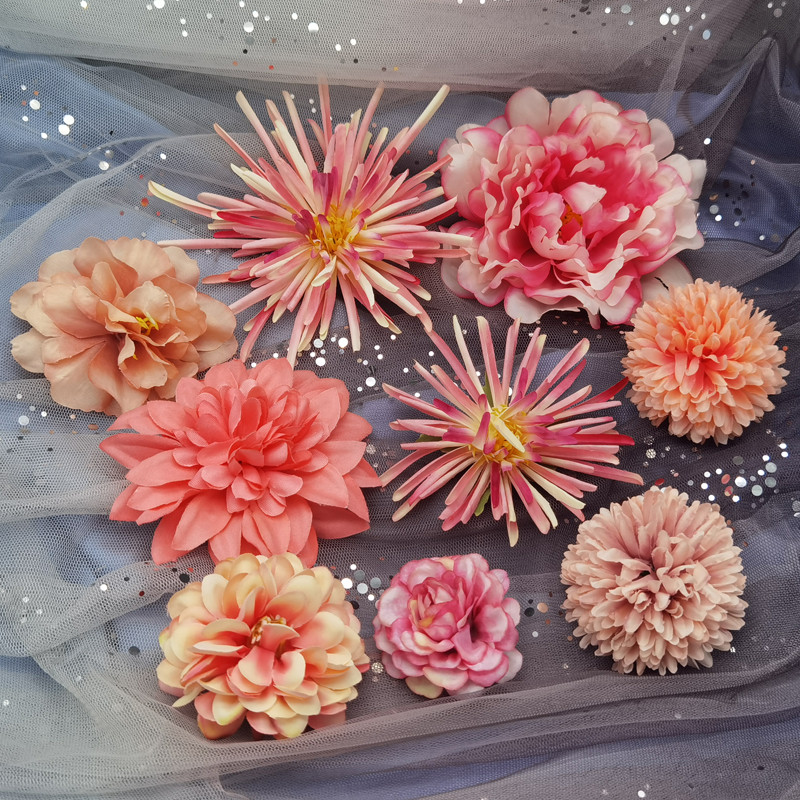Doce estilo hairpin flor Hanfu enfeite acessórios de cabelo flor de seda simulação flor cocar hairpin antigo cabeça flor
