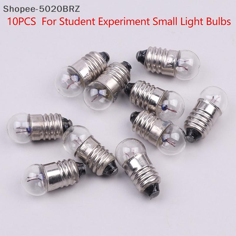 [THEBR] 10 Pcs Miniatura Rodada 0.3A 2.5 V Pequeno Canhão De Luz Para Experimento Estudantil Pequenas Lâmpadas Contas [B