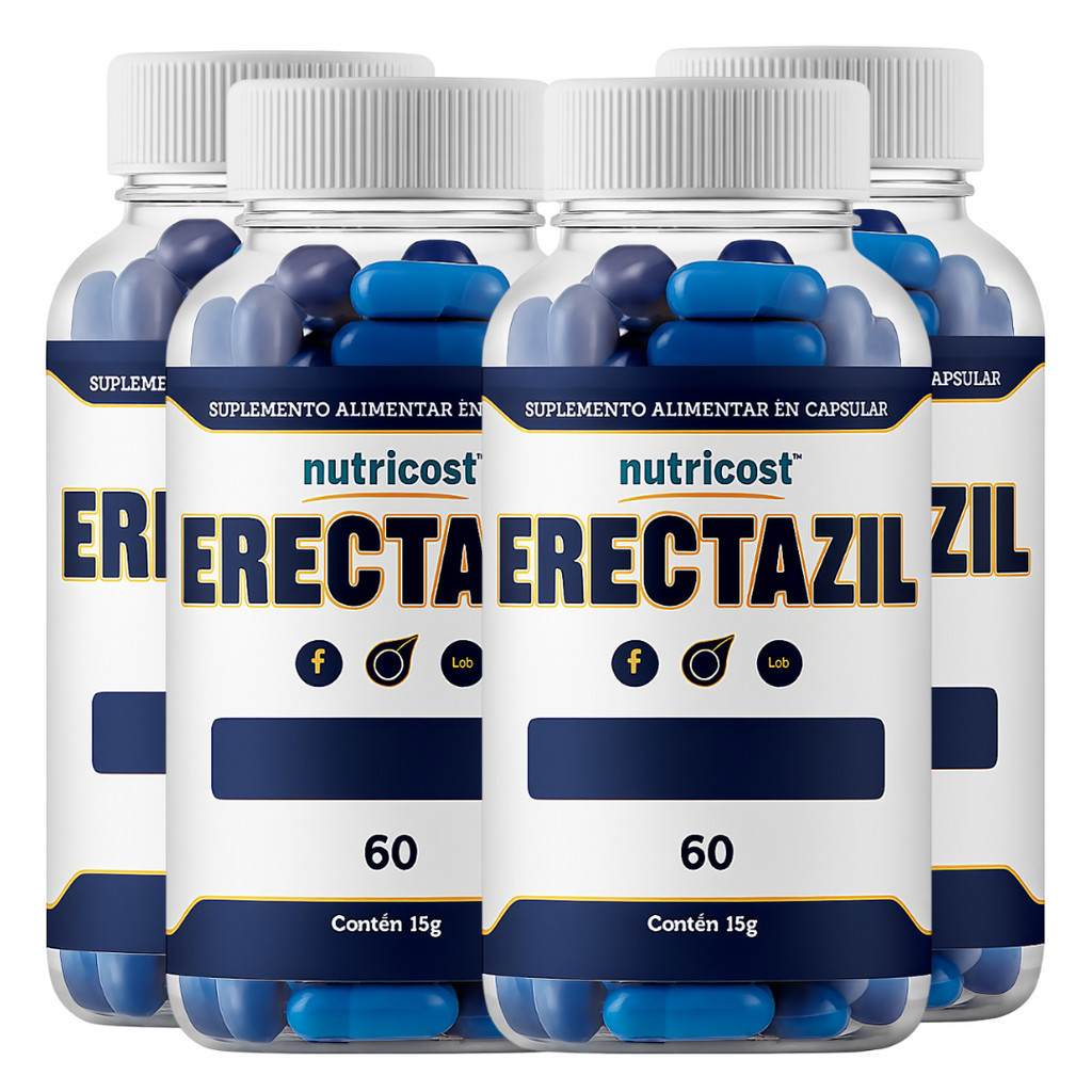 Combo 4 Potes Suplemento E-r-e-c-t-a-z-i-l 60 Cáps - Desempenho E Resistência