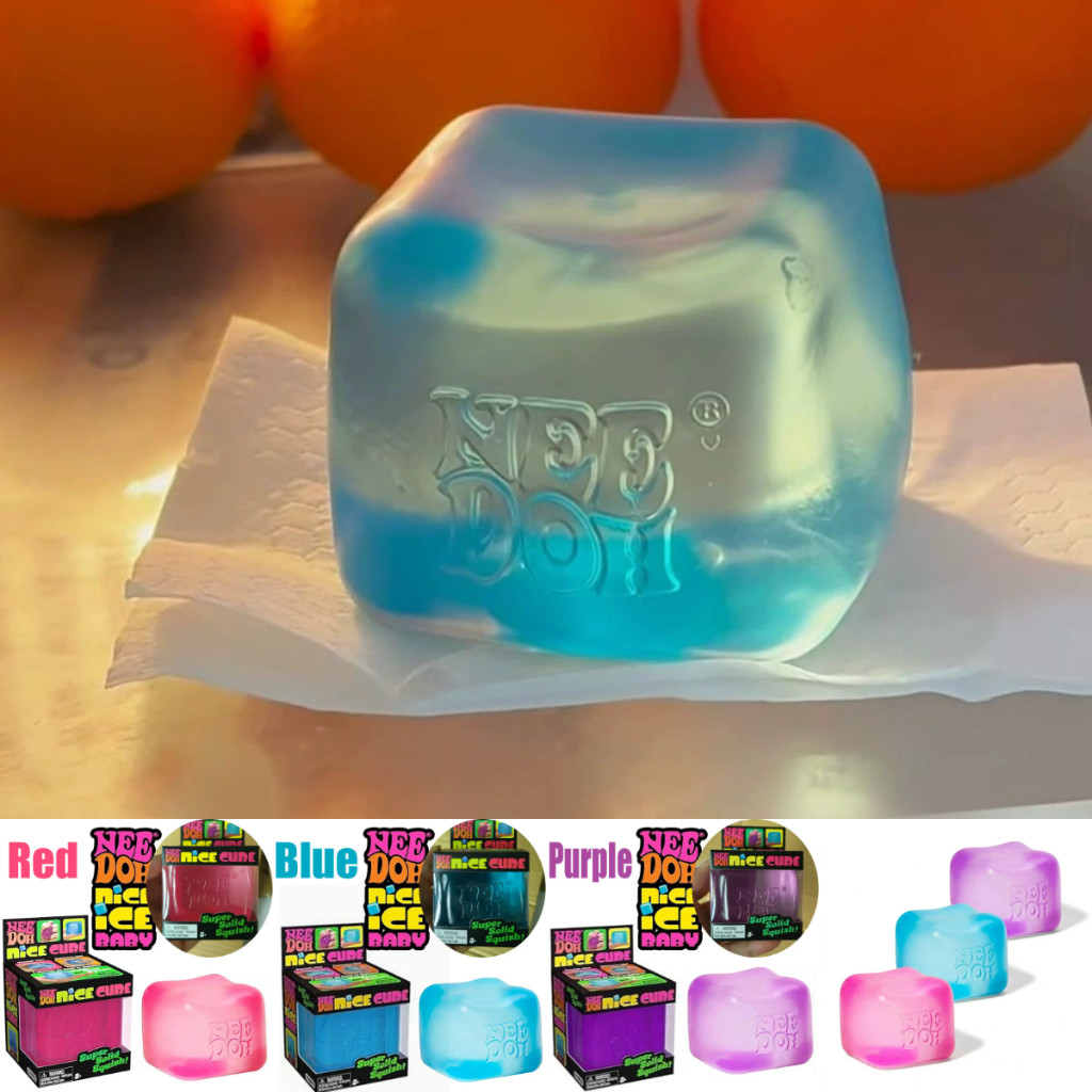 Schylling Nice Cuba Squishy Toy , 1/3 Peças Bubble Slime Style-Brinquedo Fidget Para Alívio Do Estresse Crianças E Adult