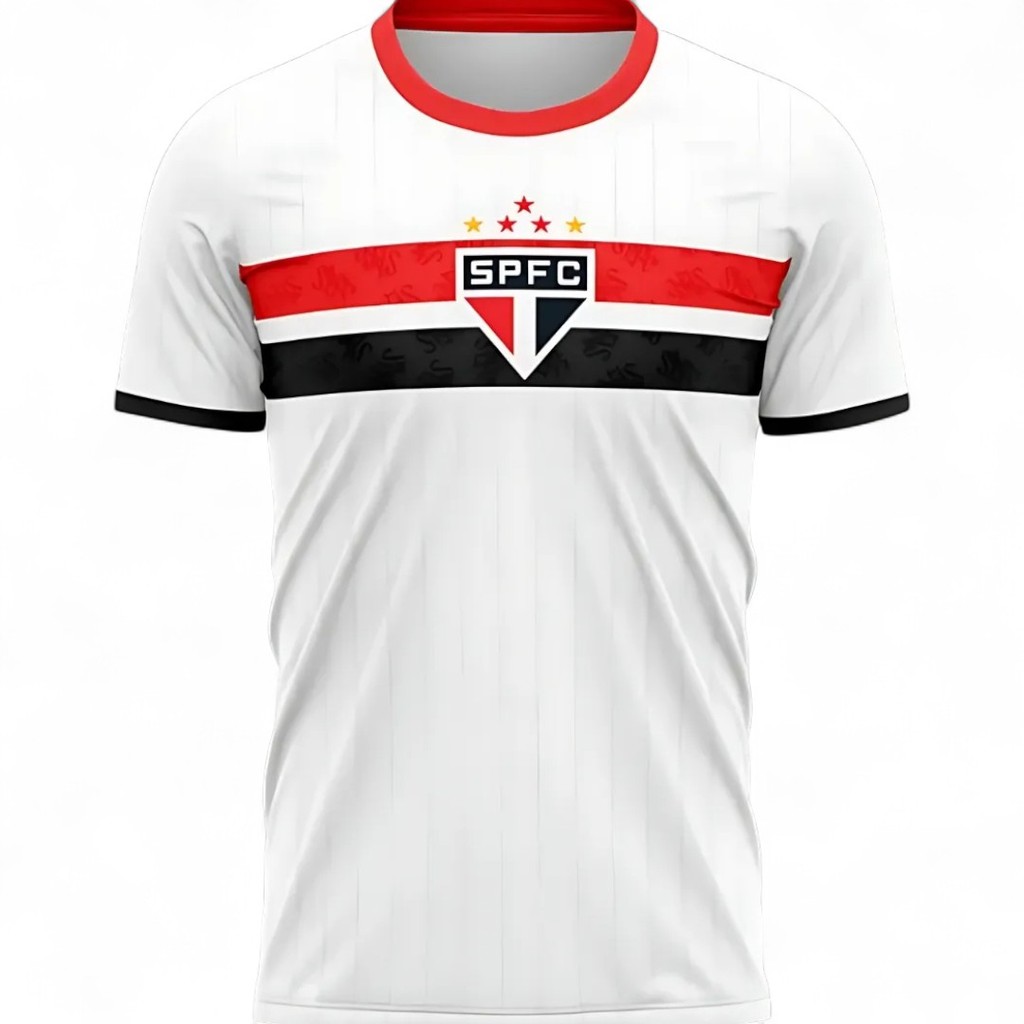Camisa São Paulo Masculina Stencil Oficial Licenciada