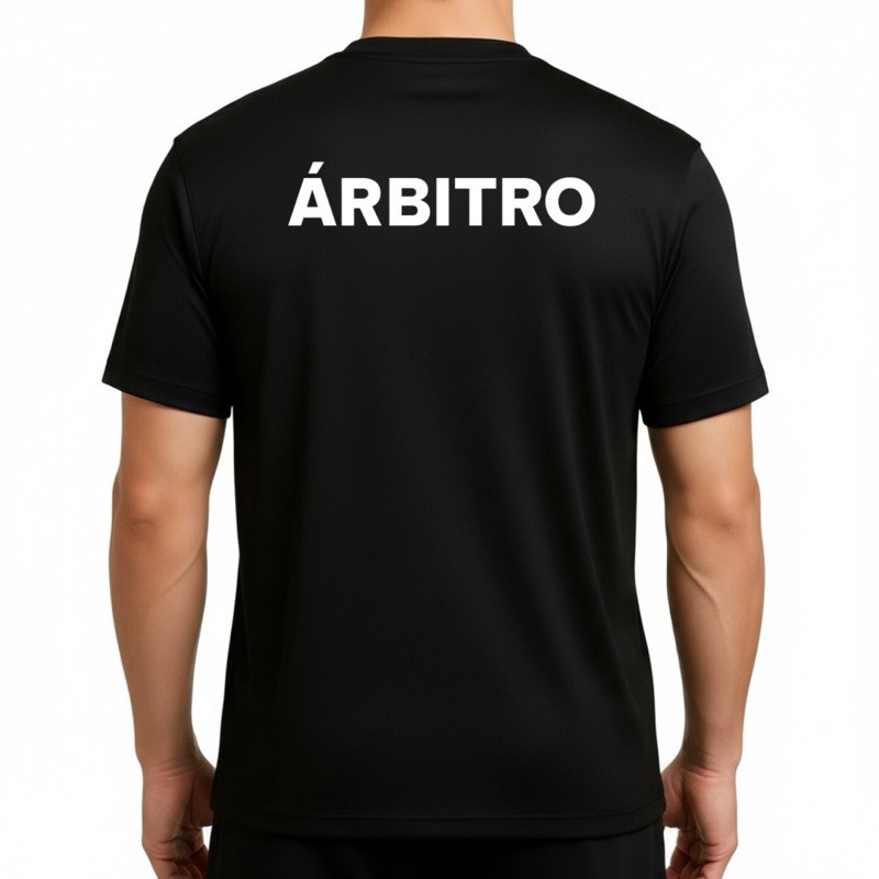 Camiseta ÁRBITRO JUIZ FUTEBOL Uniforme Trabalho Camisa Masculina DRY FIT Profissão Blusa