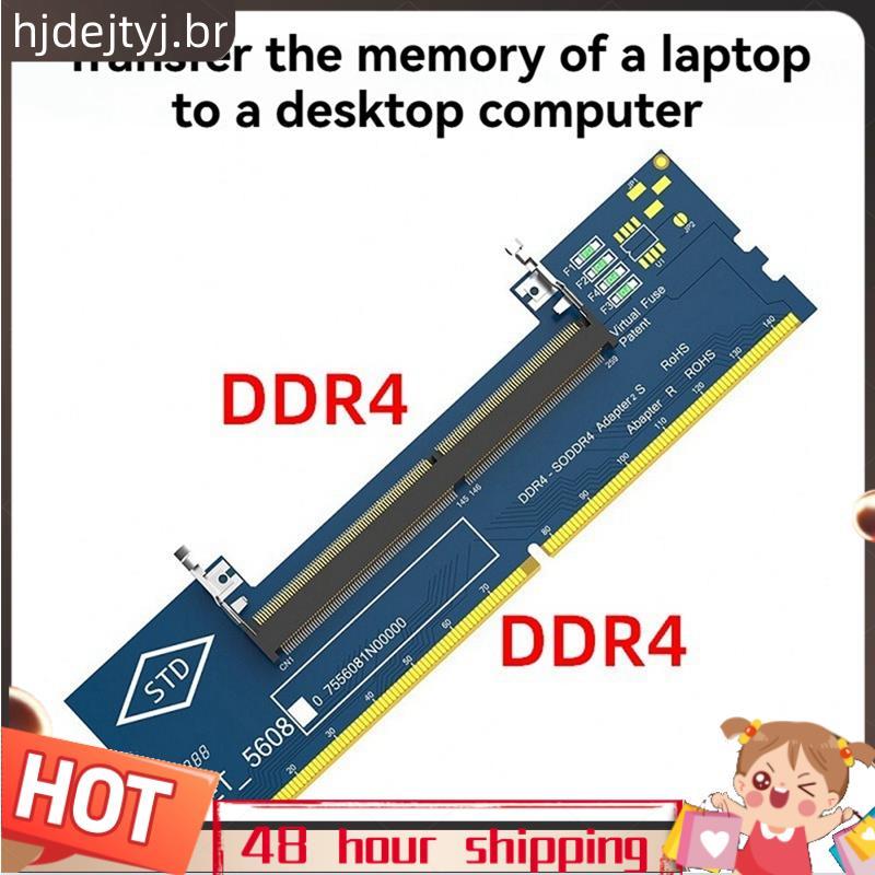 Placa Adaptadora DDR4 Laptop SO DDR4 RAM Para Desktop DDR4 Adaptador Cartão Testador De Memória DIMM 4 Conversor DDR4