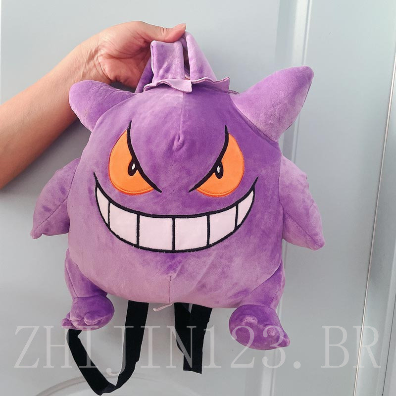 Mochila Pokémon de 28cm, estilo japonês Kawaii, Gengar, Eevee, Snorlax, presente de moda para cosplay escolar