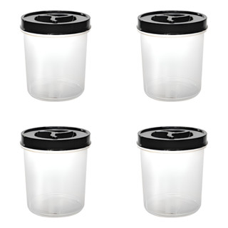 Pote Porta Alimento Mantimentos Tampa Rosca Kit 4 Unidades - Transparente em Oferta na Shopee