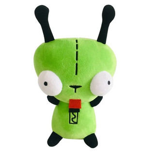 20cm Alien ET 3D Olhos Verde Invader ZIM GIR Cão Pelúcia Figura Brinquedo Macio Stuffed Collectible Toy Presente de Nata