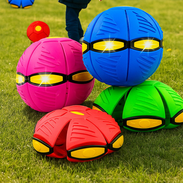 Cão Disco Voador Bola-Luz OwowPet Pet Mágica Portátil Aniversário Pequeno Brinquedo Bolas Interativo