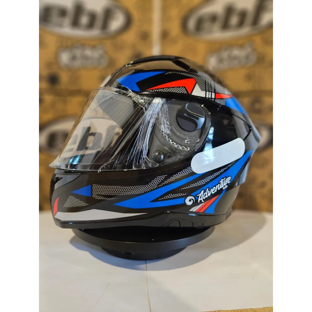 Capacete Infantil 54 Kids Adventure Preto Vermelho Azul · foto 2