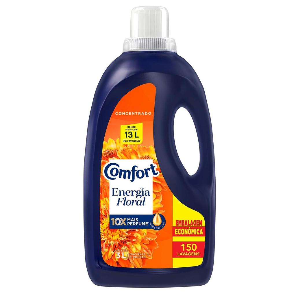 Amaciante Concentrado Comfort Energia Floral 3L em Oferta na Shopee