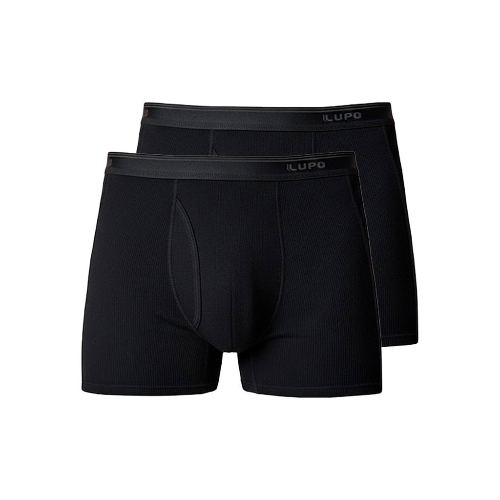 Kit com 2 Cuecas Boxer Lupo com Abertura 660-003 em Oferta na Shopee