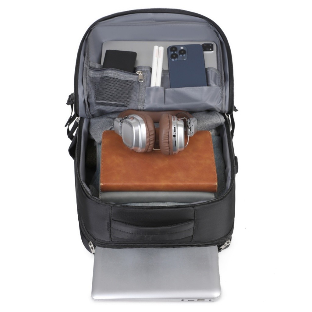 Mochila Viagem Feminina Masculinas Multifuncional Reforçada Impermeável Expansível Mochila Notebook — foto 9