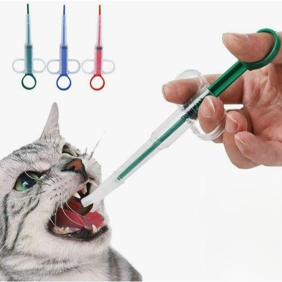 Aplicador De Comprimidos remédios Alimentador Pet Seringa Para Cães e Gatos