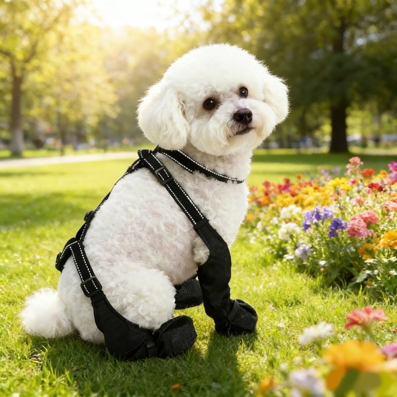 Bota Para Raças Pequenas E Médias, Reflexiva, À Prova D, Antiderrapante, Leggings Alça Ajus