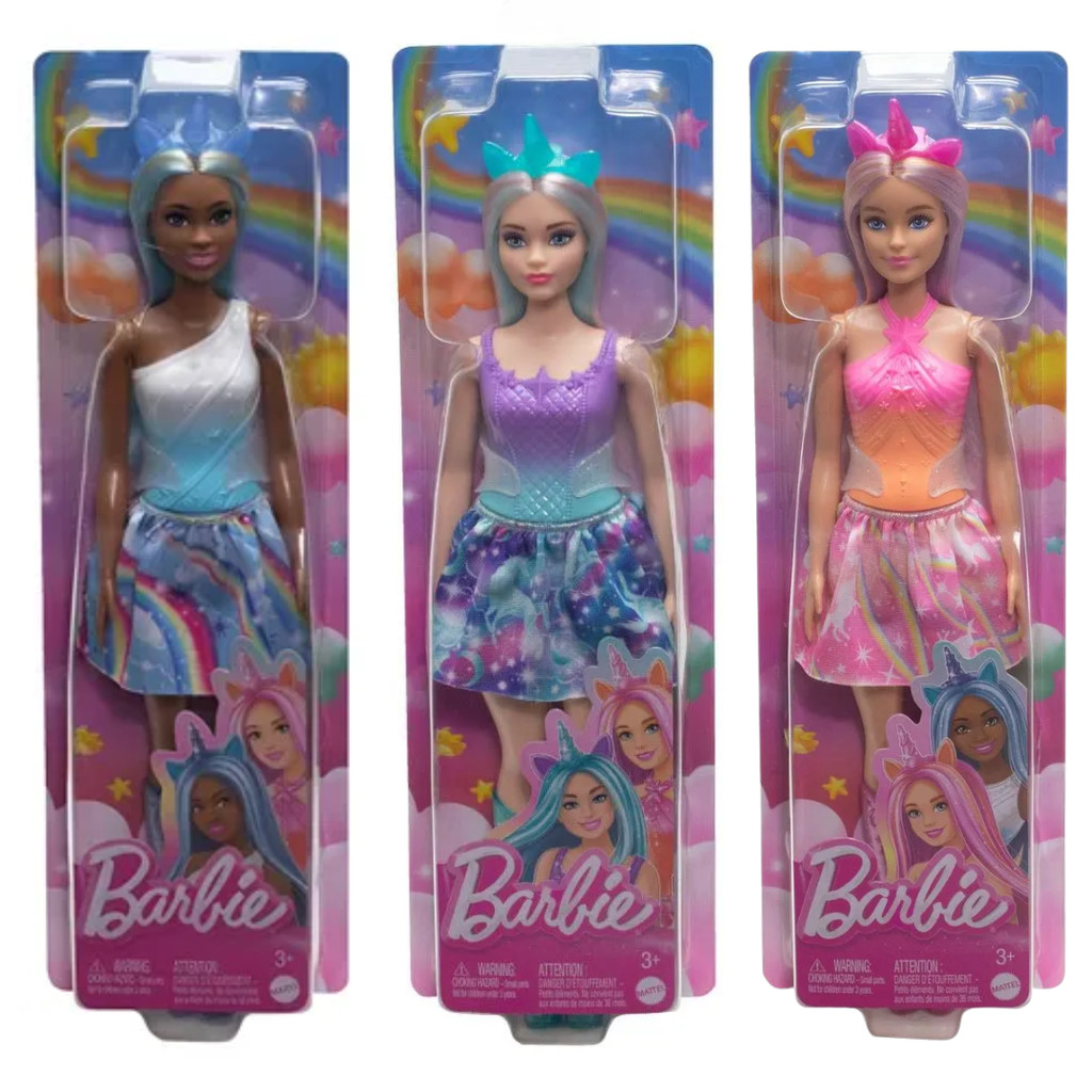 Boneca Barbie Fantasy Unicórnio Saia De Sonho - Mattel