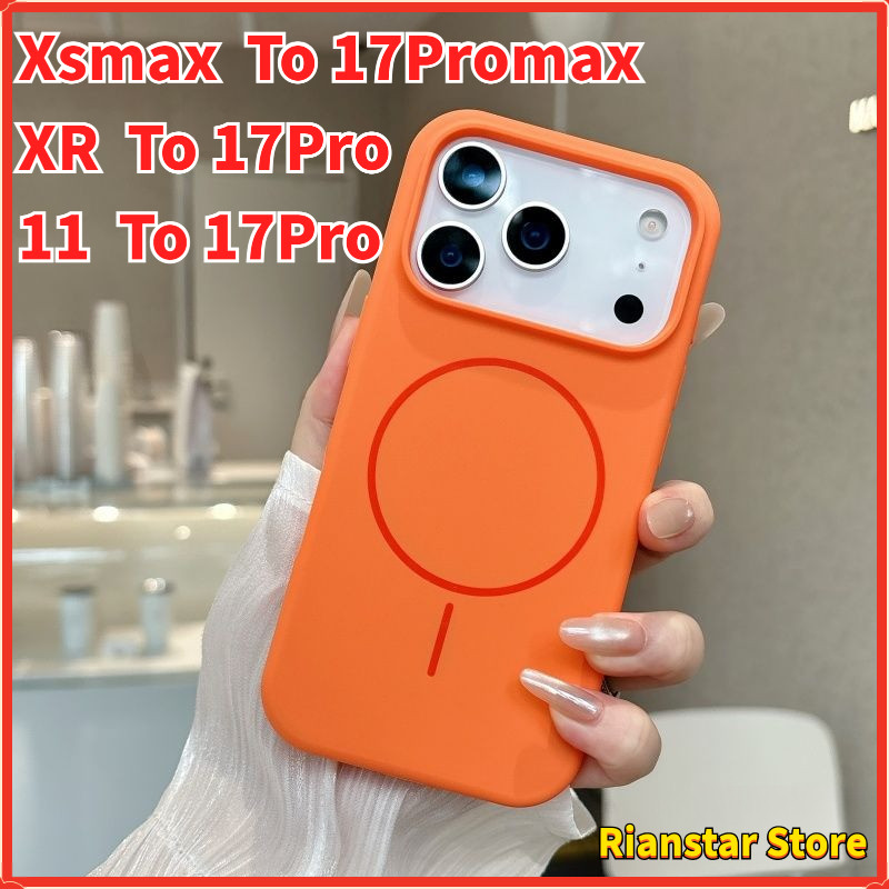 Para Capa De XR A 17pro/11 , 12/12pro Protetora DIY De Xsmax 17promax Com Telefone Magnética De silicone Líquido
