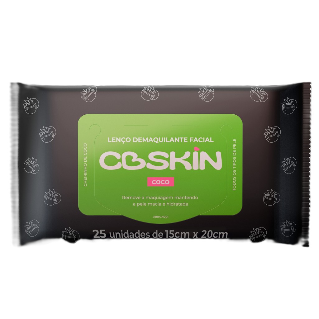 Lenço Umedecido Demaquilante CBSKIN coco c/25un