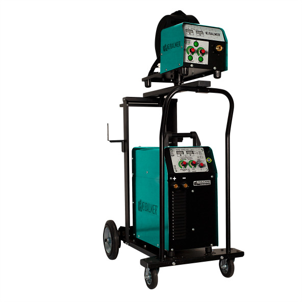 Máquina de Solda Balmer Multiprocesso Vulcano Flex MIG 355I com Carrinho Trifásica (220V440V)